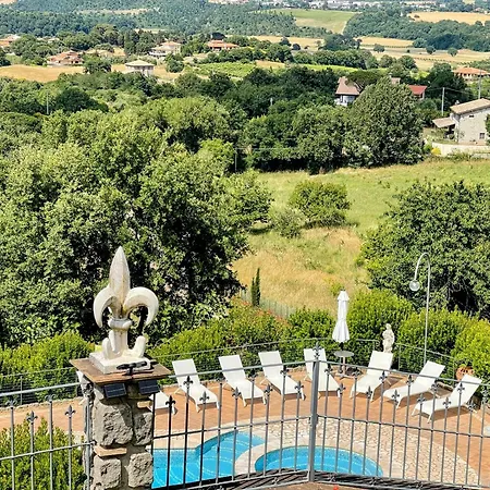 Villa Pool And Jacuzzi - Charming In Umbria Montefiascone